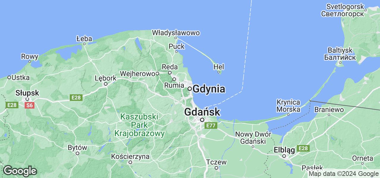 Mapa Gdynia